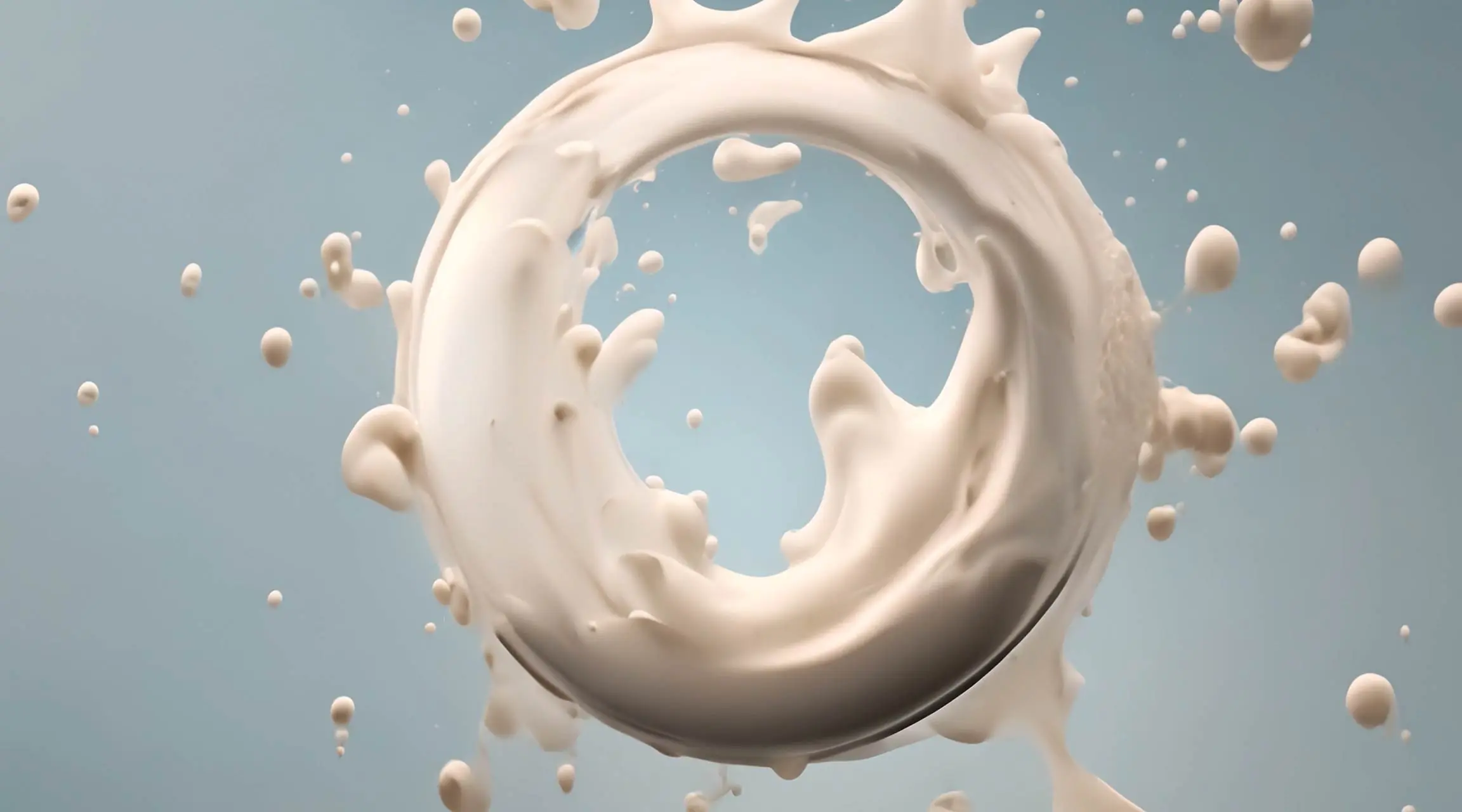 Creamy Milk splash Swirl Elegant Fluid Motion Video